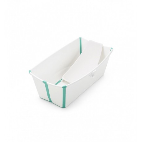 Bañera blanco aguamarina FLEXI BATH STOKKE + soporte.