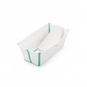 Bañera blanco aguamarina FLEXI BATH STOKKE + soporte.