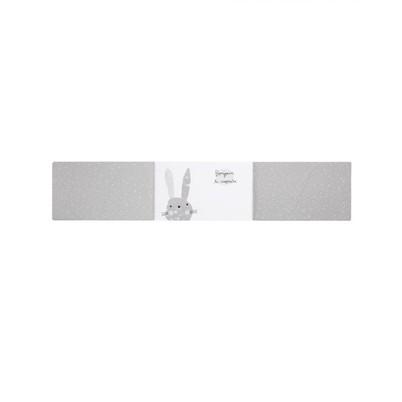 Colcha y protector para cuna Snoops de Petit Praia en color gris