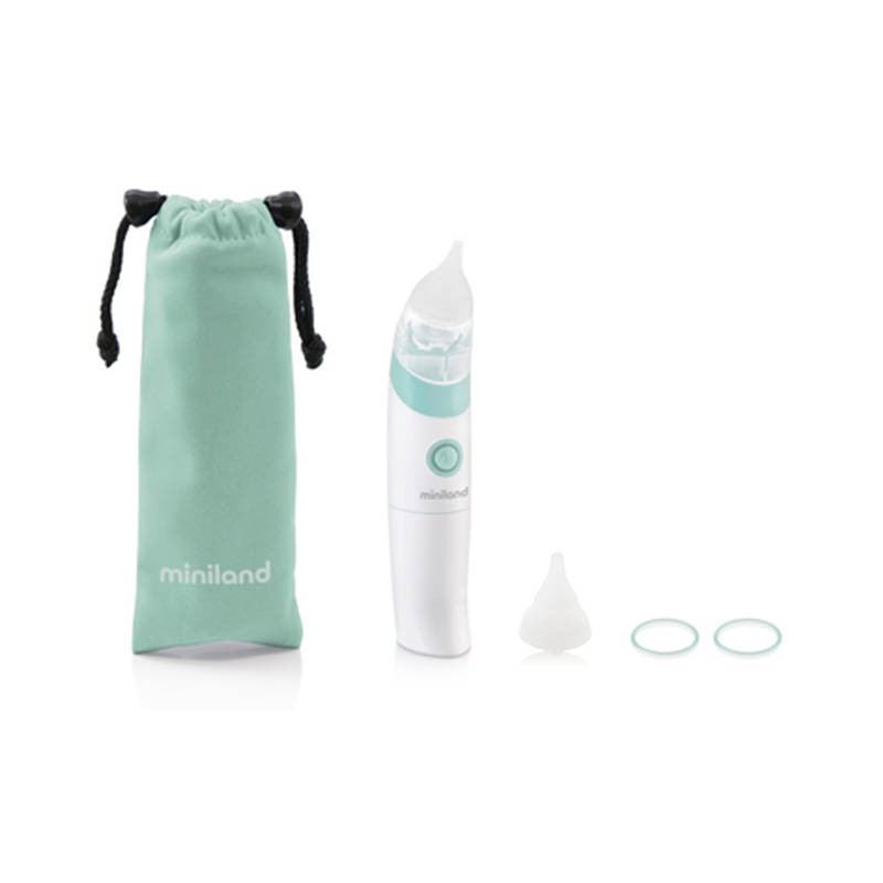 Nasal Care de Miniland con funda protectora y puntas de silicona.