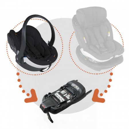 Silla coche izi go modular x1 i size con base isofix x1 besafe en el color fresh black cab