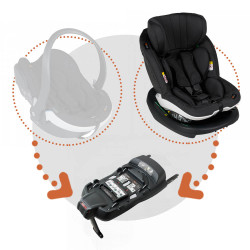 besafe Silla coche izi modular x1 i size con base isofix x1 en el color burgundy melange 2