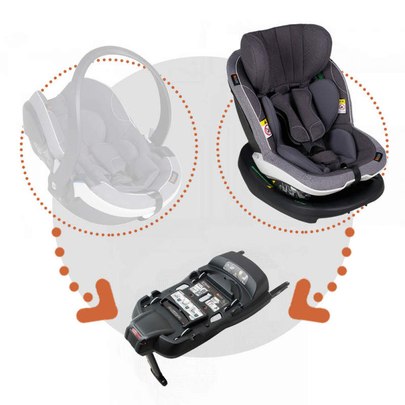 besafe Silla coche izi modular x1 i size con base isofix x1 en el color metallic melange