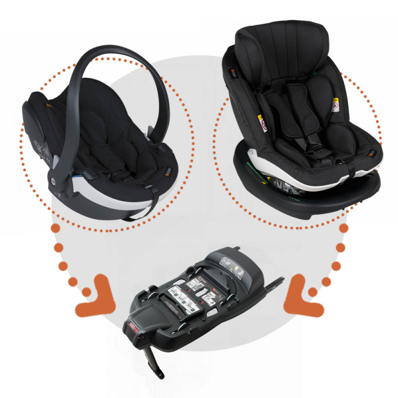 Pack modular system besafe izi go modular x1 i size e izi modular x1 i size con base isofix x1 en el color fresh black cab