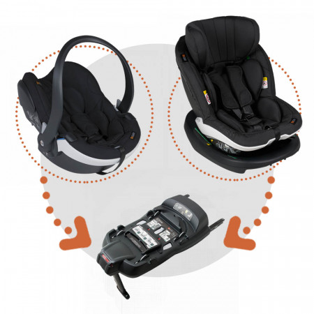 Pack modular system besafe izi go modular x1 i size e izi modular x1 i size con base isofix x1 en el color fresh black cab