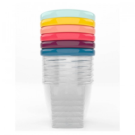 Recipientes para alimentos Babybols de Babymoov. Set de 6 recipientes de 250 ml cada uno.