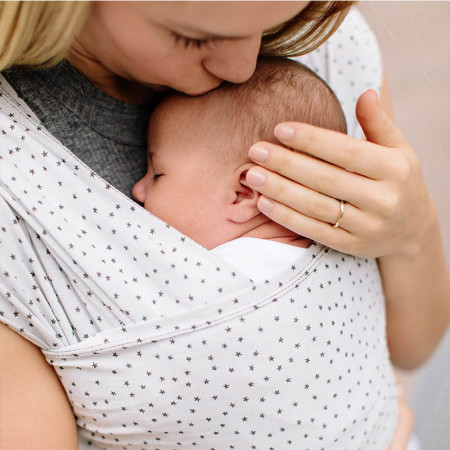 ergobaby AURA Fular portabebe en el color twinkle silver