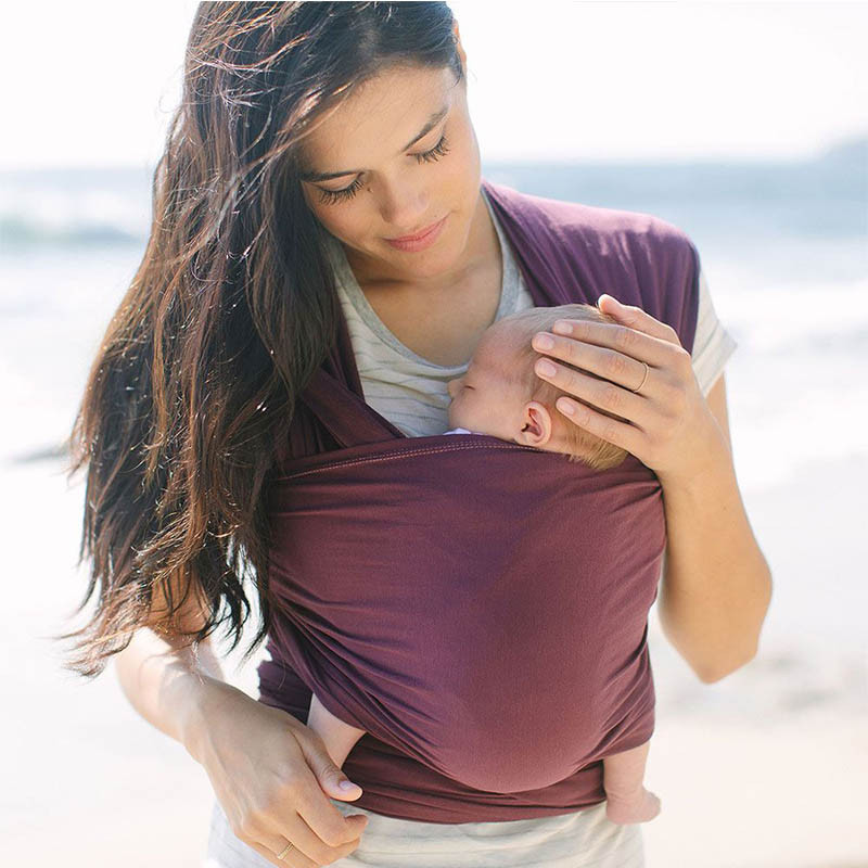 ergobaby AURA Fular portabebe en el color wine