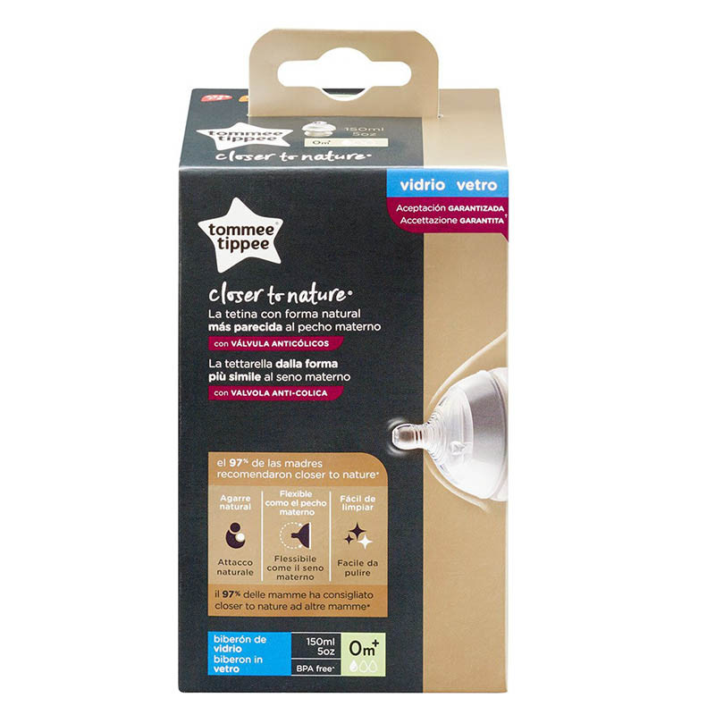 Tommee Tippee Closer To Nature Biberón De Vidrio | GOYVI.es