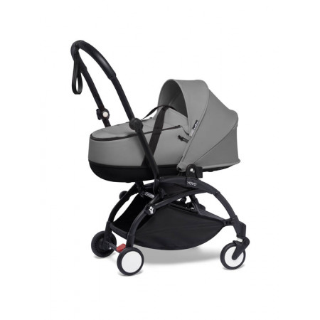 bassinet color gris chasis negro