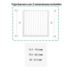 Babydan barrera puerta de seguridad Asta 2