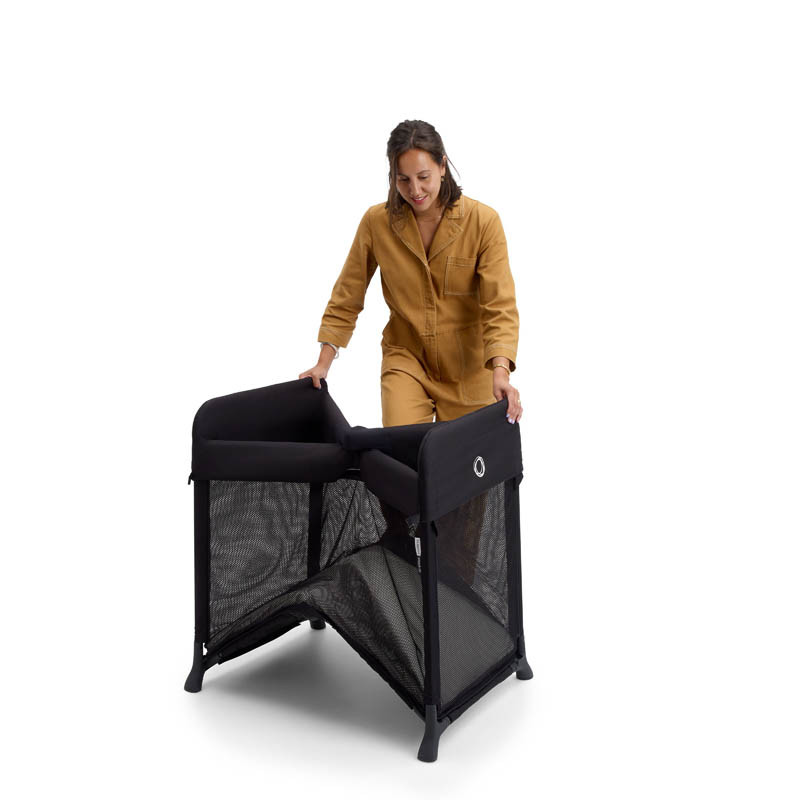 cuna de viaje stardust de bugaboo en negro