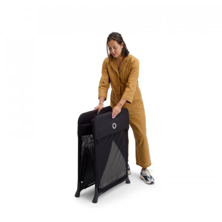 cuna de viaje stardust de bugaboo en negro
