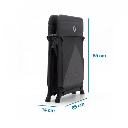 cuna de viaje stardust de bugaboo en negro
