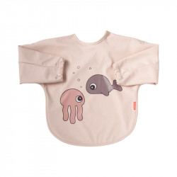 babero con mangas sea friends de done by deer en color grey 2
