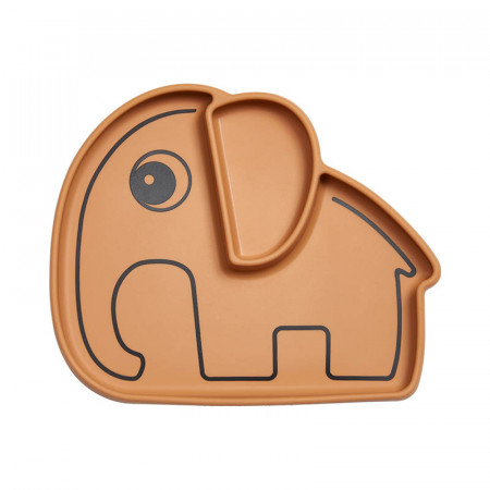 plato de silicona elphee de done by deer en color mustard