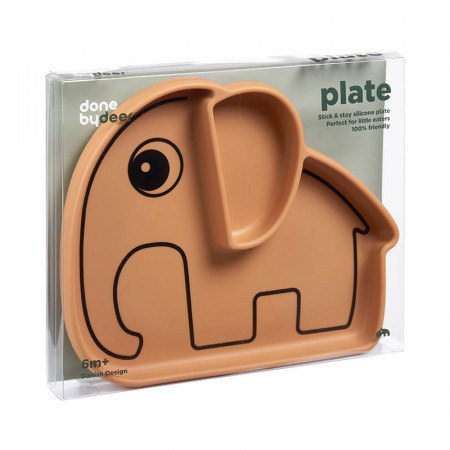 plato de silicona elphee de done by deer en color mustard
