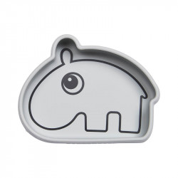plato de silicona ozzo de done by deer en color grey