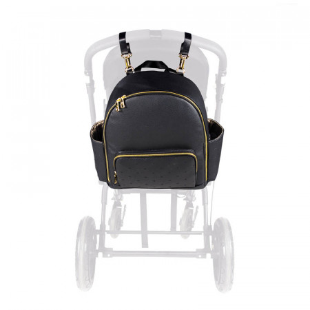 Mochila London de Pasito a Pasito, puede ir colgada en el cochecito de tu bebé.