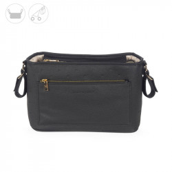 Bolso organizador London de pasito a pasito en color negro.