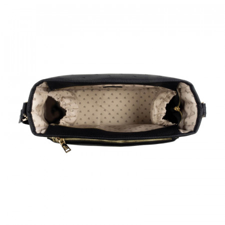 Bolso organizador London de pasito a pasito, interior vista desde arriba.
