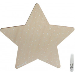 luz de pared con forma de estrella con impresion de baby art 2