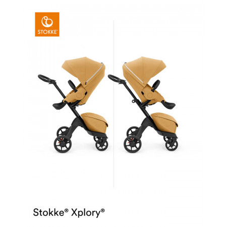silla de paseo xplory x de stokke en el color golden yellow