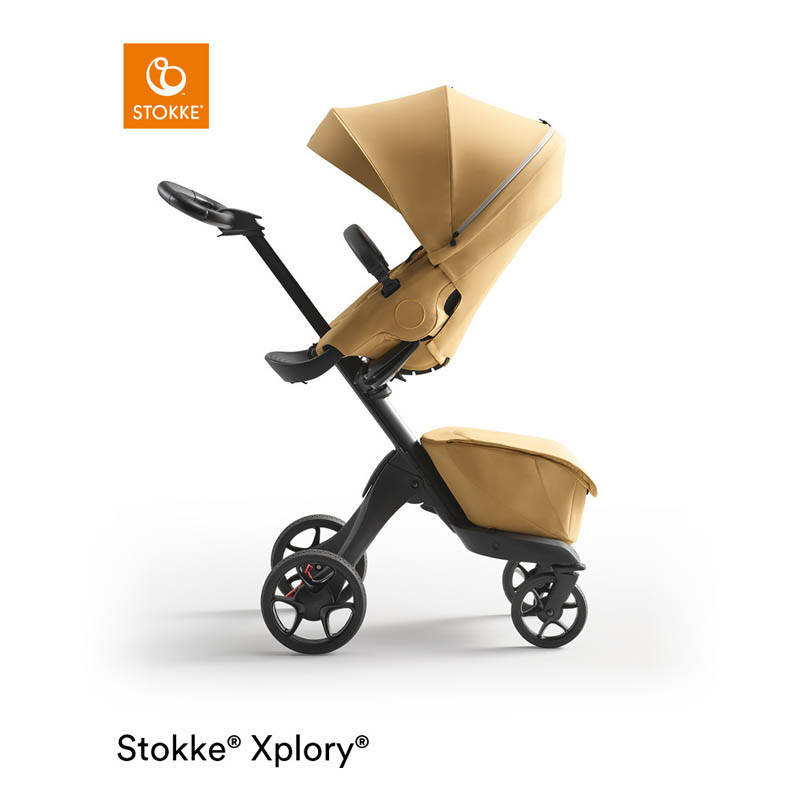 silla de paseo xplory x de stokke en el color golden yellow