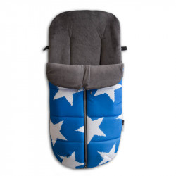 saco para silla de paseo con cremallera azul 2