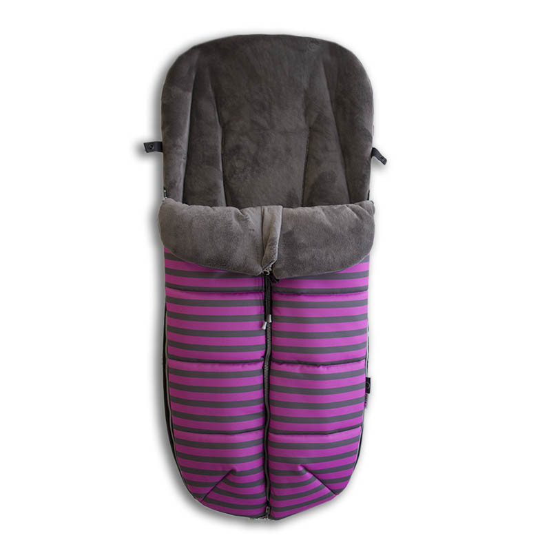 saco para silla de paseo con cremallera rayas