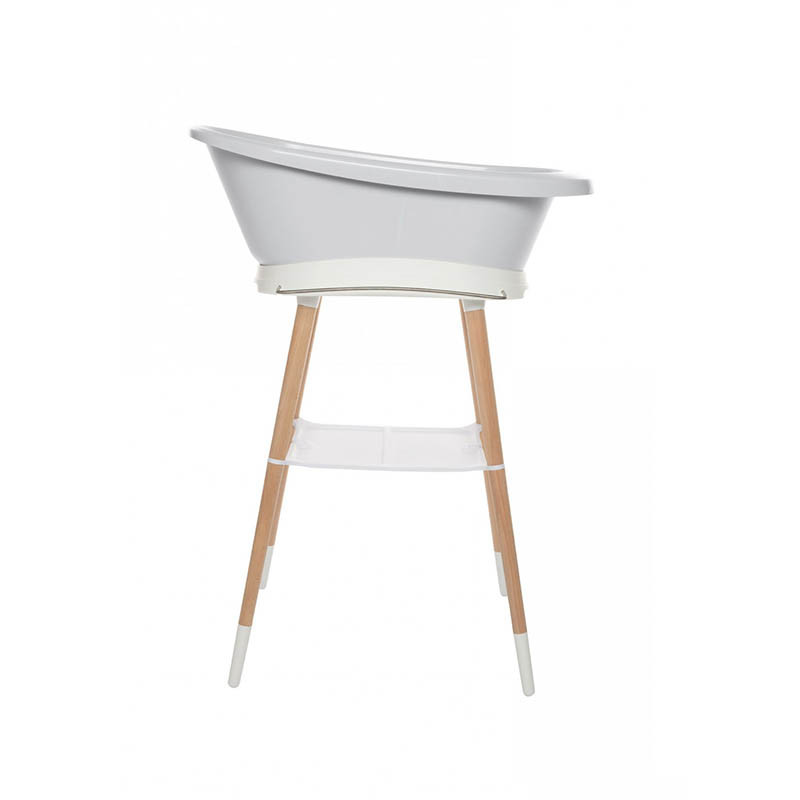 bebe jou bañera sense LED en color gris claro