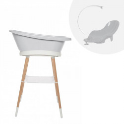 bebe jou bañera sense LED en color gris claro