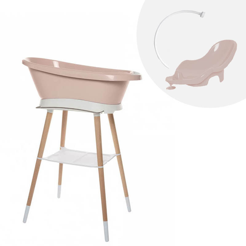 bebe jou bañera sense LED en color mellow rose