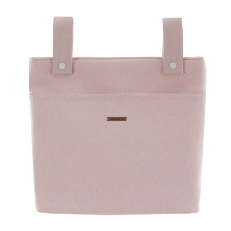bolso talega TB lino de uzture en el color piedra rosa empolvado