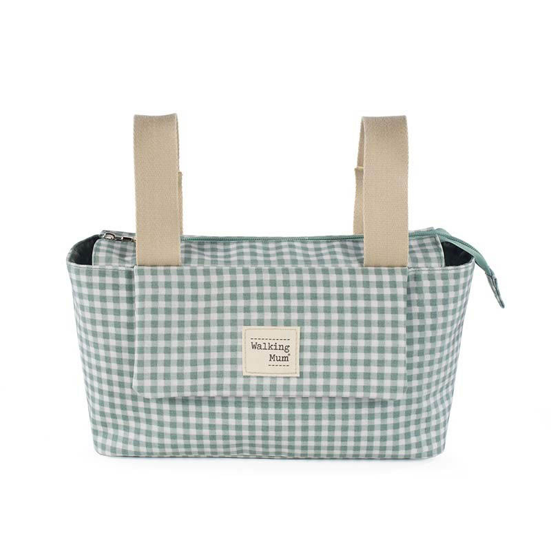 Bolso organizador de la colección I love vichy de Walking Mum en color verde.