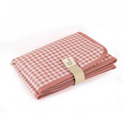 Cambiador de la colección I love vichy de Walking Mum en color rosa.