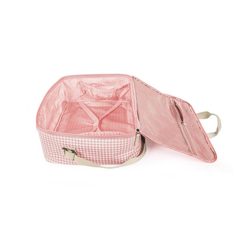Maleta I love vichy de Walking Mum, un espacio cómodo para transportar todo lo necesario para ti, el padre y el niño.