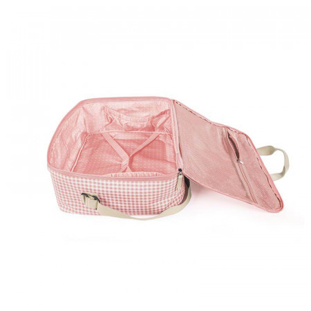 Maleta I love vichy de Walking Mum, un espacio cómodo para transportar todo lo necesario para ti, el padre y el niño.