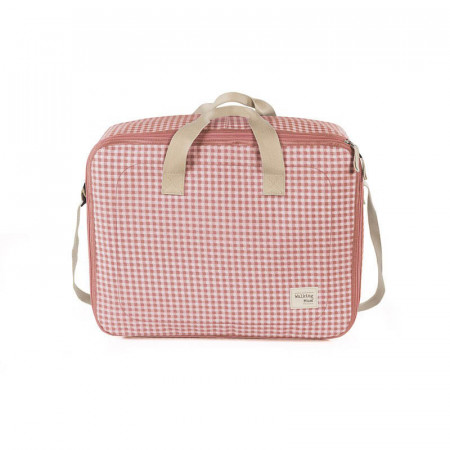 Maleta de la colección i love vichy de walking mum en color rosa.