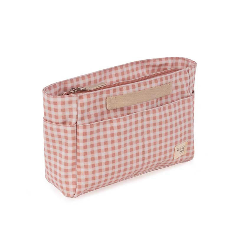 Neceser de la Colección I love vichy de Walking Mum en color rosa.