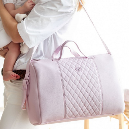 bolso de paseo María de pasito a pasito en color rosa