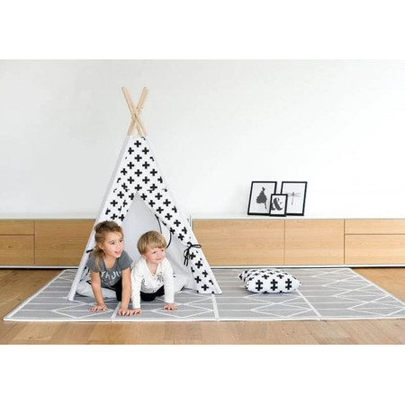 alfombra de juegos nordic color pebble de toddle kind