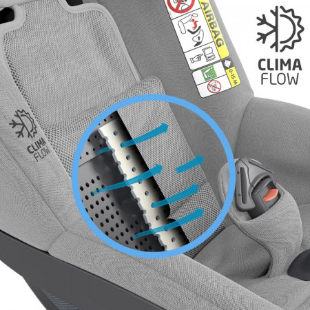 silla de coche pearl 360 de maxi cosi en el color authentic grey
