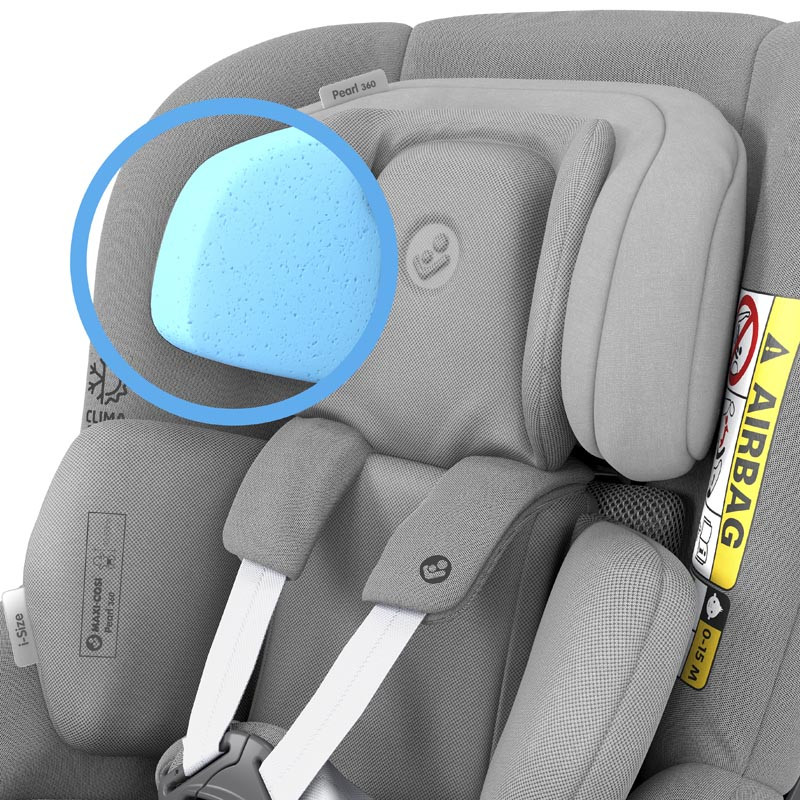 silla de coche pearl 360 de maxi cosi en el color authentic grey