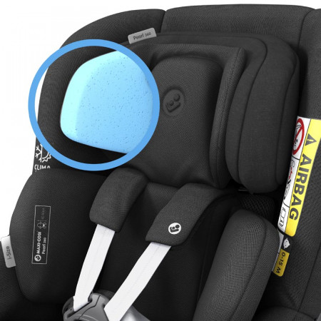 silla de coche pearl 360 de maxi cosi en el color authentic black