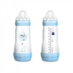 biberon anti colicos easy start de 320 ml de mam en color artic blue