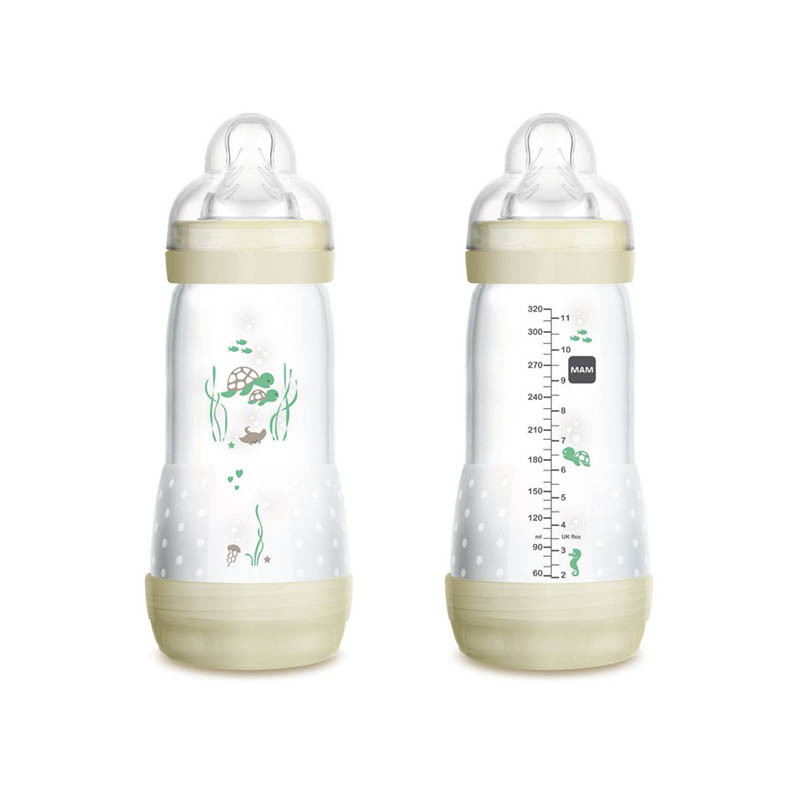 biberon anti colicos easy start de 320 ml de mam en color ivory