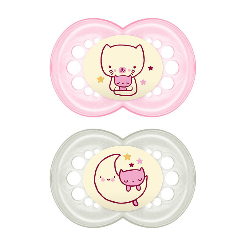 chupete original night 16+ de mam en el color quartz rose