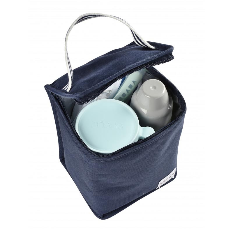 bolsa isotermica de beaba en el color azul marino