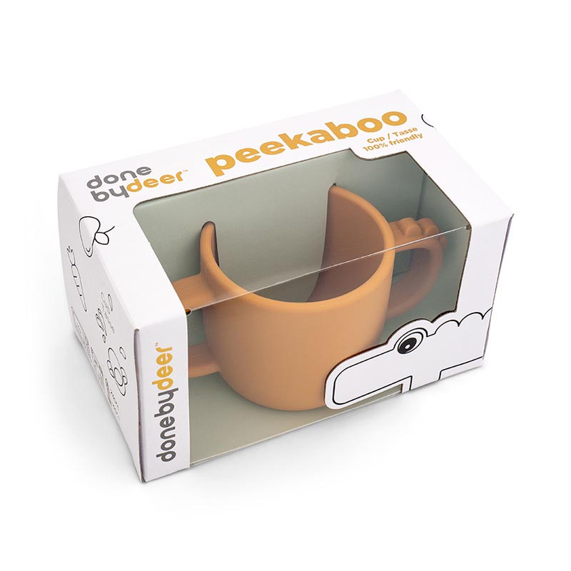 taza de silicona croco de done by deer en el color mustard